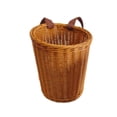 thumbnail image 4 of Cesta de mochila de ratán sintético, versátil, para vacaciones al libre, tejida, para recoger hojas de té, ligera y con correas para los hombros. redondo, 4 of 9