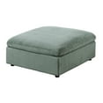 thumbnail image 5 of Modular Sectional Sofa Sage Corduroy Large Family 7pc Living Room Set 2x Corner wedge 2x Armless Chairs 3x Ottomans, 5 of 10
