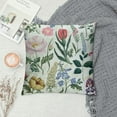 thumbnail image 2 of PHYHOO Spring Floral Pillow Covers Watercolor Pink Flowers Sage Green Leaves Vintage Botanical Plants Print Decorative Throw Pillows Bed Sofa Decor, 2 of 5