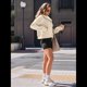 thumbnail image 4 of Sudaderas con Capucha y Cremallera para Mujer, Chaquetas de Forro , Sudaderas de Gran Tamaño, Conjuntos de Moda de Otoño, Suéteres, Ropa de Invierno. Amarillo M, 4 of 8