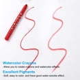 thumbnail image 3 of Uxcell Watercolor Gel Crayon, 3Pcs Washable Twist Crayons for Coloring Drawing Painting, Red, 3 of 7
