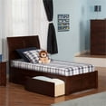 thumbnail image 2 of Leo & Lacey Urban Twin Storage Platform Bed in Walnut, 2 of 4