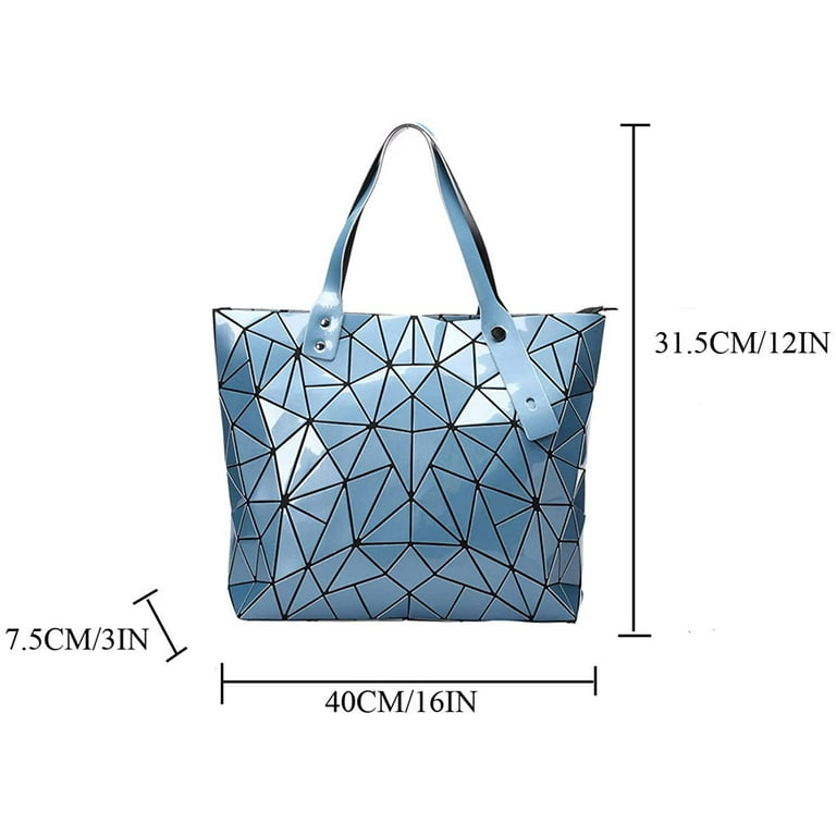  Geometric Lattice Top-handle Handbag for Women Matte