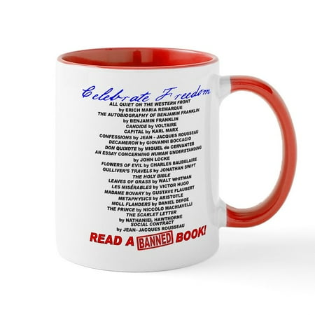 

CafePress - Read A Banned Book! Mug - 11 oz Ceramic Mug - Novelty Coffee Tea Cup