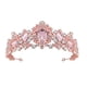 thumbnail image 1 of 1 pieza elegante tocado de novia tocado de corona de cristal tocado brillante de boda, 1 of 5