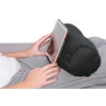 thumbnail image 3 of Deluxe Comfort Bed Pillow Tablet Holder (18" x 5") – Fits 7- 13" Tablets – iPad Air/iPad Pro – Surface Pro – Tablet Holder, Black, 3 of 11