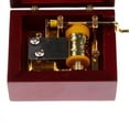 thumbnail image 5 of Miniature Wood Hand Cranked Music Box Plays Love Gift, 5 of 6