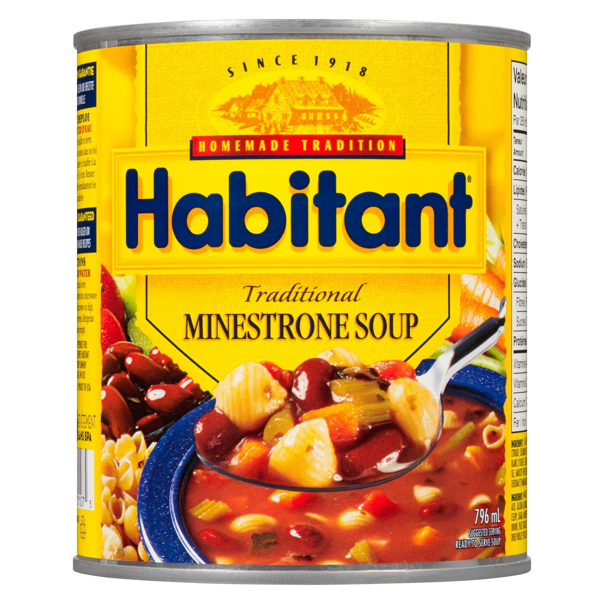 Habitant Traditional Minestrone Soup, 796 mL