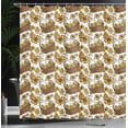thumbnail image 4 of Ambesonne Yellow Bird Shower Curtain, Chickens in Baskets, 69"Wx84"L, Multicolor, 4 of 5