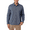Blue, variant on Men's Knit Long Sleeve Button Down Sport Shirt, Grey, Size XL
