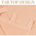 thumbnail image 4 of The Art Box Linen Striped Curtains 108 inches Striped Orange Bedroom Living Room Window Curtain Set Panel Drapes Rod Pocket, 2 Panels Set, 4 of 6