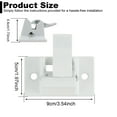 thumbnail image 4 of Grusce 2Pcs RV Awning Bottom Mounting Bracket Steel Awning Arm Mounting Bracket Replacement Waterproof White Awning Bottom Mounting Bracket for RV Camper Awning 3104653.005, 4 of 8