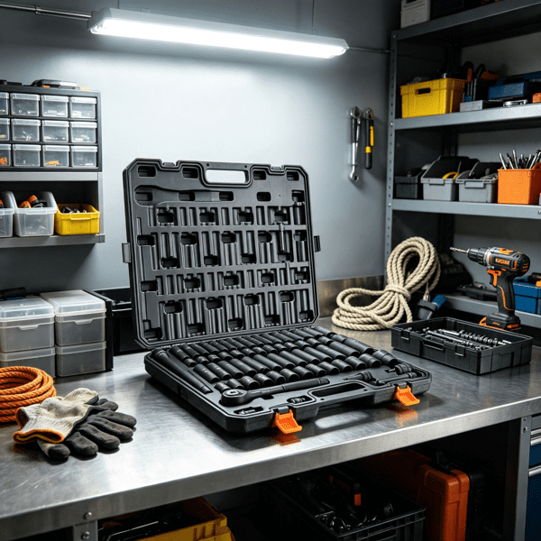 65 Piece 1/2" Drive Impact Socket Set, Rugged & Durable, Ideal for Auto Repair & Mechanical Work