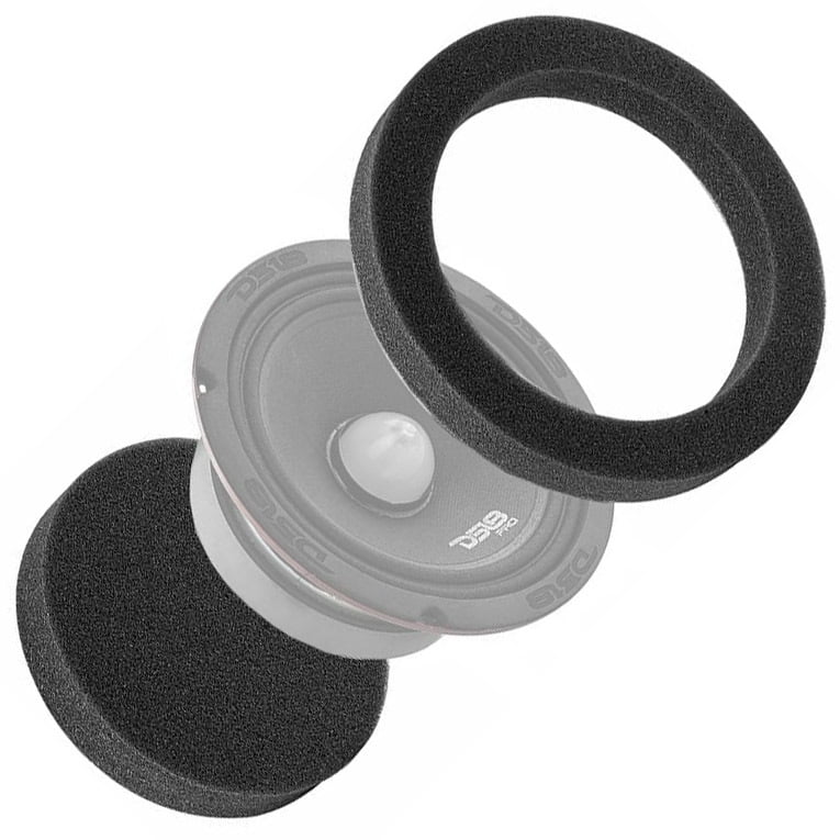 DS18 8" Car Door Speaker Foam Rings Blocker Soundproof Pair Car Audio