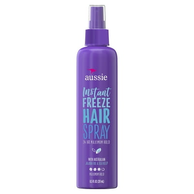 (2 pack) Extreme Hold - Aussie Instant Freeze Non-Aerosol Hairspray w/ Jojoba & Sea Kelp 8.5 fl oz