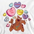 thumbnail image 2 of Scooby Doo! Valentine's Day Heart Candy Unisex Adult Crewneck Sweatshirt, 2 of 5
