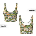 thumbnail image 5 of Kdxio Construction Machinery1 Print Workout Crop Tank Top for Women Racerback Yoga Tank Tops Athletic Sports Shirts Exercise Undershirts, 5 of 9