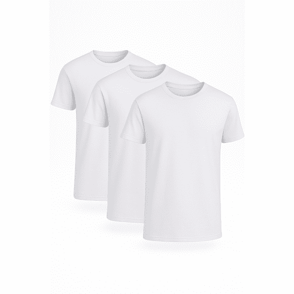 Wrangler Five Star Performance Mesh Crew Shirts for Men, Short Sleeve Undershirts, 3-Pack