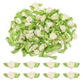 thumbnail image 1 of Uxcell 100 Pcs Mini Rosas de Cinta Flores Lazos para Manualidades, Adorno Aplicado Pequeño de 15mm/0.6" para Decoración de Boda Cumpleaños Festival, Beige, 1 of 7