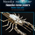 thumbnail image 2 of 3D Metal Puzzle for Adults, 830PCS DIY Assemble Cyberpunk Lobster Model, Unique Desk Creative Art Decorations Gift for Adults, 2 of 5