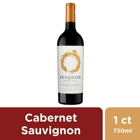 Benziger Family Winery Cabernet Sauvignon California Red Wine, 750 ml Bottle, 14% ABV
