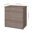 thumbnail image 4 of Bestar Universel 29" Lateral File Cabinet in Bark Gray, 4 of 6