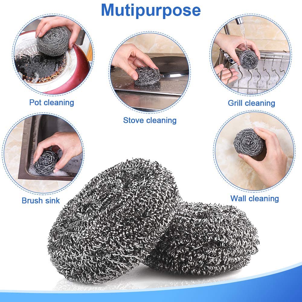 Galvanized Steel Scrubbers for Houseware Cleaning