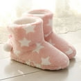 thumbnail image 4 of AURARMLET 1 Pair Fuzzy House Boots for Women Fashion Pink Cotton Cloth Indoor Use, 4 of 5