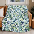 thumbnail image 2 of Flannel Throw Blanket for Couch Sofa Bed, Garden Plants Fruits Soft Cozy Warm Fuzzy Blanket 30x40in, 2 of 9