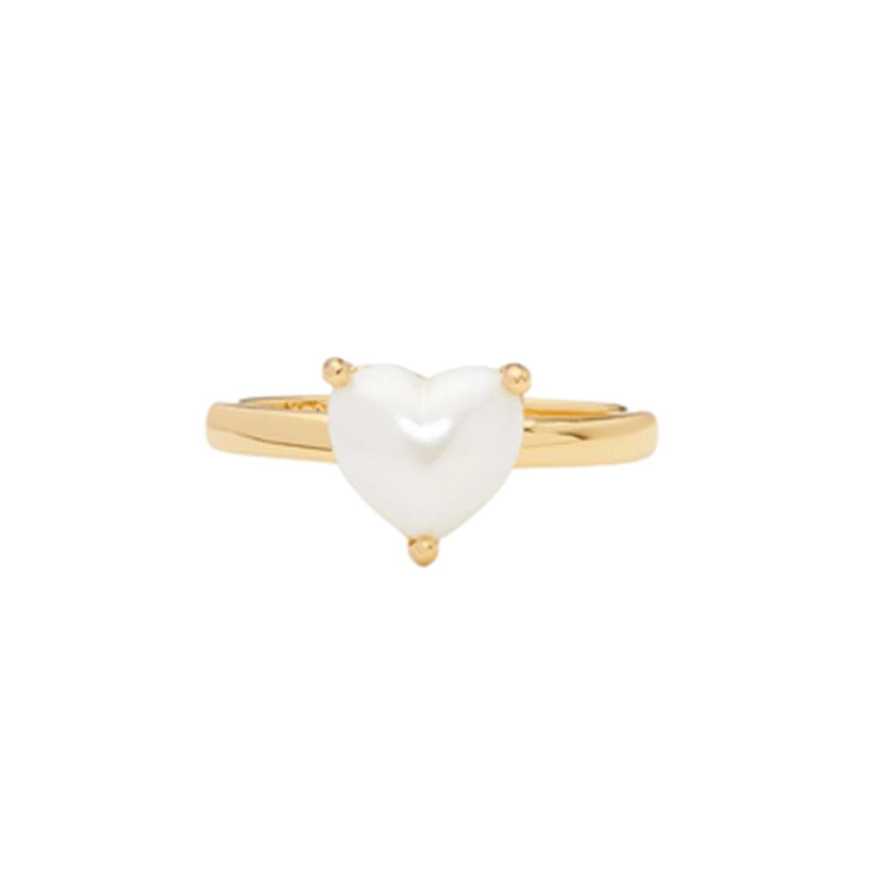 Kate Spade New York Women's My Love Pearl Heart Ring Gold Kate Spade New York Women's My Love Pearl Heart Ring Gold