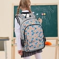 thumbnail image 7 of FORMRS Unisex School Backpack 17" Student Travel Bag with Laptop Compartment, Small Pink Flower, 7 of 7