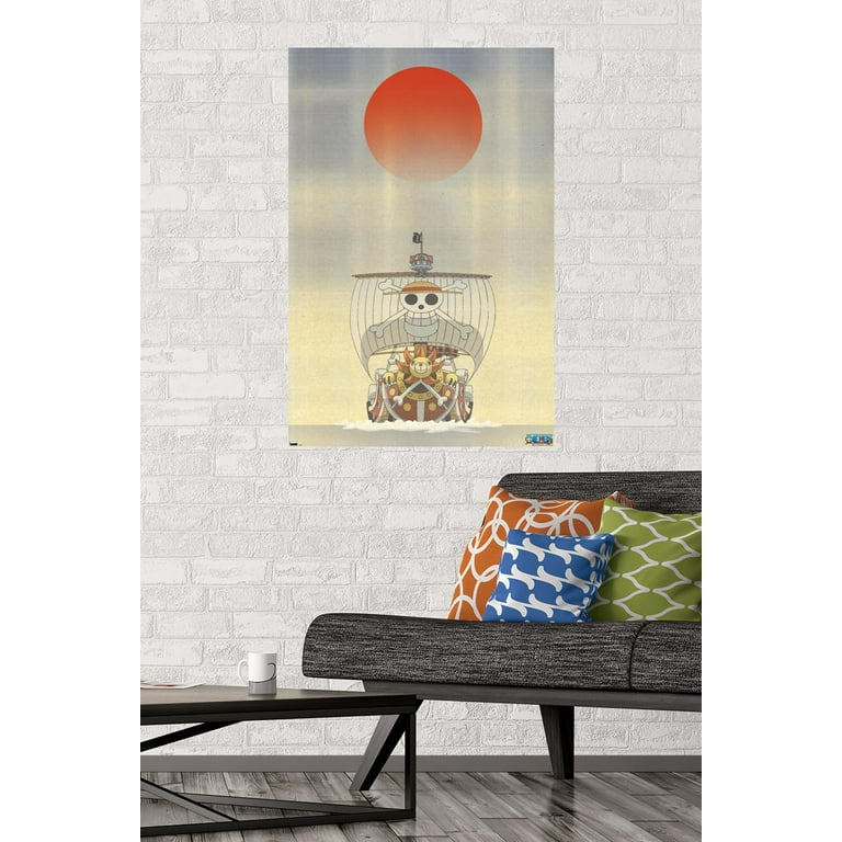 画材 ONE PEACE/SUMER IS FALLING One Piece - The Thousand Sunny Artistic Wall Poster, 22.375