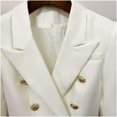 thumbnail image 4 of Women's Classic Jacket Double Breasted Metal Lion Buttons Blazer Outer, 4 of 6