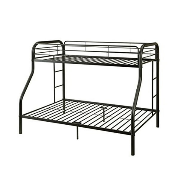 ACME Tritan Twin XL Over Queen Bunk Bed, Black