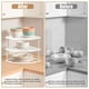 thumbnail image 3 of Mimifly Estante Esquinero Organizador de Platos y Platos de Cocina de 3 Niveles, Blanco - 1 Paquete, 3 of 6