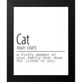 thumbnail image 2 of Allen, Kimberly 12x14 Black Modern Framed Museum Art Print Titled - Cat Noun, 2 of 5