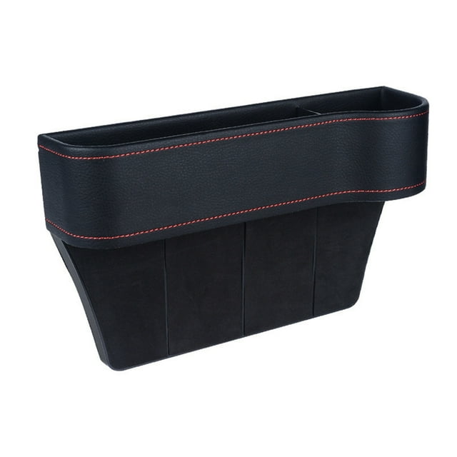 Mistaha Car Seat Gap Storage Box Organizer Interior Accessories Full Set Black Color Passenger Side, Specifications: Color: Black, Material: ABS & PU Leather, Weight: 280g, Size: 27 * 8.5 * 14CM,