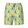 thumbnail image 4 of Lsque Mens Swim Trunks Blue Rabbit Pattern - Bathing Suit Compression Liner - Beach Swim Shorts Swimwear - (S-3XL) - Stretch Quick Dry -X-Large, 4 of 9