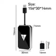 thumbnail image 2 of Adaptador Inalámbrico Carplay 2 en 1 para Android Adaptador Inalámbrico USB Adaptador para Automóvil Convierte Android Auto con Cable A Inalámbrico, 2 of 10