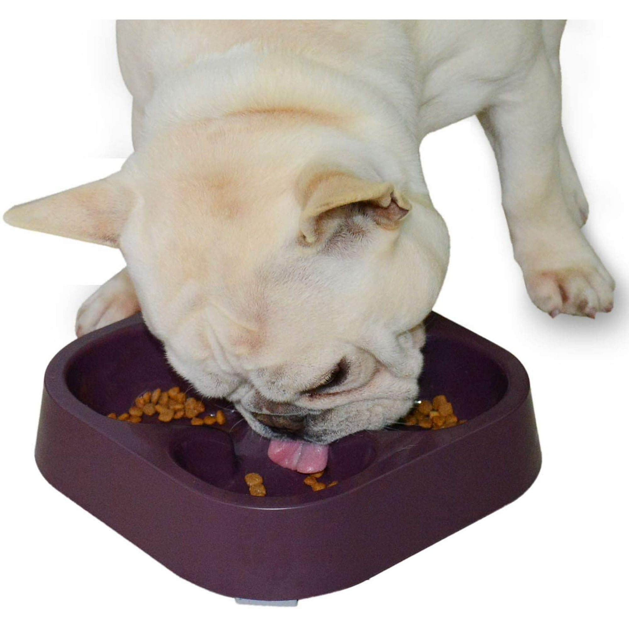 Yeashow Healthy Slow Feeding Dog Bowl For French Bulldog Slow Feeder Dog Bowl Fun Feeder No Chocking Dog Cat Food Water Bowl With Four Leaf Clover Pa