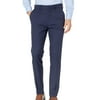 Kenneth Cole Reaction Men's Techni Cole Performance Stretch Slim Fit Flat Front Dress Pants Blue Size 34X34