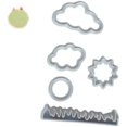 thumbnail image 4 of 5pcs Cloud Shaped Cake Mold, Plastic Cookie Mold, Baking Tools, 4 of 4