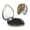 Heart Shape, variant on Picia Robot and Monsters for Compact Vanity Mirror , Travel Makeup Mirror , Portable Magnifying Cosmetic Mirror for Daily, Work, Business-Heart Shape
