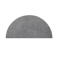thumbnail image 1 of Furnish my Place Modern Plush Solid Color Rug - Grey, 36" x 72" Half Round, Pet and Kids Friendly Rug. Made in USA, Half Round, Area Rugs Great for Kids, Pets, Event, Wedding, 1 of 12
