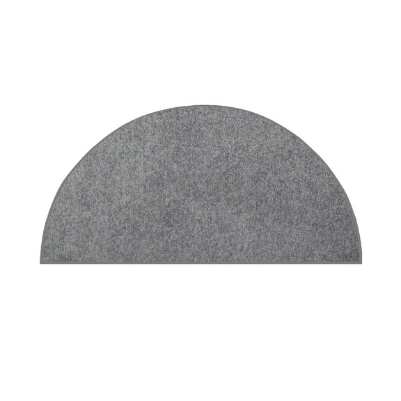 Furnish my Place Modern Plush Solid Color Rug - Grey, 54" x 108" Half Round, Pet and Kids Friendly Rug. Made in USA, Half Round, Area Rugs Great for Kids, Pets, Event, Wedding