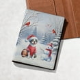 thumbnail image 5 of Hello Winter Boston Terrier Football Snowman Welcome Snowy Morning Travel Passport Wallet Gentleman Dog Lover Gifts PU Leather Passport Holder Cover - 01012, 5 of 5