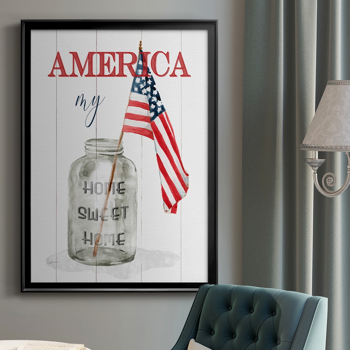 America My Home Sweet Home Premium Classic Framed Print - Ready to Hang
