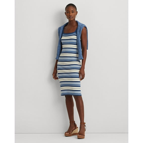 Lauren Ralph Lauren Striped Tank Dress, Women's Small