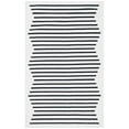 thumbnail image 3 of SAFAVIEH Montauk Amadine Striped Cotton Runner Rug, Ivory/Black, 2'3" x 8', 3 of 8