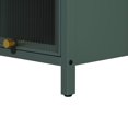 thumbnail image 4 of Living Room Cabinets Modern Four-tier Glass Door Cabinet with Featuring Five-tier Storage, for Entryway Living Room Bathroom Dining Room,Dark Green,Metal Cabinets, 4 of 6